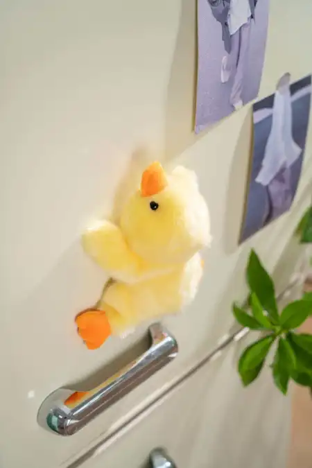 Very precious, soft and fragrant, yellow duckling magnetic refrigerator sticker, plush doll, toy table companion doll, cute and fun, ideal for gifting Very precious, soft and fragrant, yellow duckling magnetic refrigerator sticker, plush doll, toy table companion doll, cute and fun, ideal for gifting